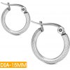 Náušnice kruhy vzor mv2805 chirurgická oceľ (Náušnice kruhy vzor mv2805 chirurgická oceľ)