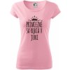 Princezné sa rodia v júni - Pure dámske tričko - XL ( Ružová )