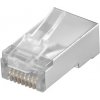 Goobay RJ45 konektor, CAT 5e STP tienený, pre ploché káble