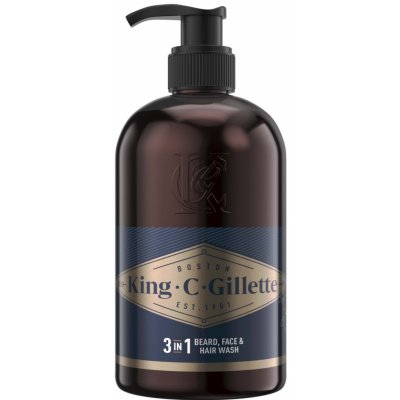 King C. Gillette Beard & Face Wash šampón na bradu 350 ml