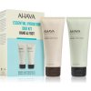 Ahava Dead Sea Water Mineral Hand Cream hydratačný krém na ruky s minerálmi z Mŕtveho mora 100 ml + Mineral Foot Cream zmäkčujúci krém na nohy s minerálmi z Mŕtveho mora 100 ml kozmetická sada