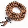 Nefertitis Japa Mala náhrdelník z korálok exotických drevín NF10004 - cca 88 cm