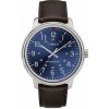 Hodinky Timex Core Classic, modrá s hnedým koženým remienkom