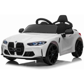 Beneo elektrické autíčko BMW M4 2,4 GHz dialkové ovládanie USB / Aux Vstup odpruženie 12V batéria LED svetlá 2 X motor ORIGINAL licencia bielá