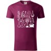 Laboratórium - ikony - Tričko z organickej bavlny - 2XL ( Fuchsiová )