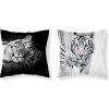 DETEXPOL Obliečka na vankúšik Tiger čiernobiela micro Polyester, 40/40 cm