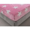 XPOSE® Mikroplyšová plachta LÝDIE Exclusive - ružová 90x200 cm, Mikroplyš
