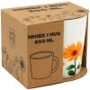 Home Elements Porcelánový hrnček Slnečnica 500 ml