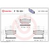 Sada brzdových platničiek kotúčovej brzdy BREMBO P 79 031