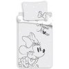 Jerry Fabrics Obliečky Minnie Bows grey 1x70x90/1x140x200cm