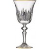 Bohemia Crystal ručne brúsené poháre na biele víno Prisma Line Gold 170ml (set po 2ks)