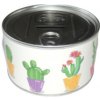 Plechová pokladnička konzerva s kaktusmi