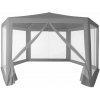 MultiGarden PAW Záhradný stan 2 x 2 x 2 m s sieťou proti komárom, sivý