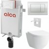 Alcadrain Set modul na stenu, WC Pro, sedadlo s tlačidlom, chrom lesk M271 KAE058 1 set