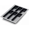 Agoform Príborník STANDARDO protišmykový povrch / Čierna krištáľová S orezaním na mieru 395 - 424 mm 280 - 372 mm
