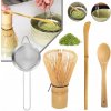 4-DIELNY SET NA ČAJ MATCHA, SADA METIEL MATCHA, LYŽICA NA MATCHA