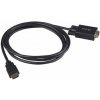 Akasa AK-CBHD26-20BK / kábel HDMI na VGA / FullHD / 60Hz / 2m (AK-CBHD26-20BK)