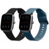2x Náramok kwmobile Huami Amazfit GTS 4 Mini / GTS 2 Mini černá, modrá