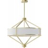 Open Design OR85839 - Luster na tyči ZUNDO 4xE27/15W/230V mosadz/biela OR85839 + záruka 3 roky zadarmo