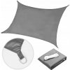 ModernHome Square Shade Sail Waterproof Canopy 3 x 3 m šedá