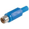 SOLEX M02M Zásuvka RCA plast modrá