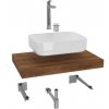 Kúpeľňová zostava Siko s doskou pod umývadlo Dolce 80x8x50 cm dub charleston KSETDO8