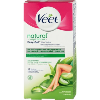 Veet Natural Inspirations voskové pásiky na tvár 20 ks