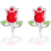 Disney Prekrásne strieborné náušnice ruže Mini ES00104SL.CS