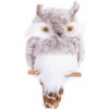 MagicHome Vianočná sova sivá 18 cm