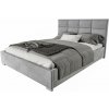 Wilsondo Čalúnená manželská posteľ s úložným priestorom Apollo - sivá Rozmer: 180x200
