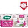 Tento Ellegance Pink Decor toaletný papier 3 vrstvy 8 kotúčov