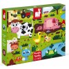 Janod Dotykové puzzle Zvieratká na farme 20 ks