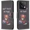 Peňaženkové kožené puzdro Colored Drawing na Xiaomi Redmi Note 13 4G - Bear