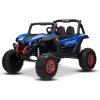 Elektrické autíčko NEW RSX 24V, Modré, Pohon 4x4, Lítiová batéria, EVA kolesá, Odpružené nápravy, Dvojmiestne koženkové sedadlo, Diaľkový ovládač, MP3 prehrávač so vstupom USB/AUX