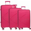 Worldpack Vegas 4w Sada 3 kufrů - růžová