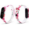 Xiaomi Mi Band 3/4 náhradný náramok - Červené kvety MBSCZ-IMG4CK