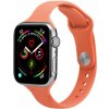 AppleKing tenký silikónový remienok pre Apple Watch 41 mm / 40 mm / 38 mm - oranžový - možnosť vrátiť tovar ZADARMO do 30tich dní