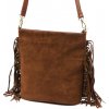 Kožená kabelka Luka hnedá KZ2259808