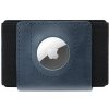 Kožená peňaženka FIXED Tiny Wallet for AirTag z pravej hovädzej kože, (modrá) FIXWAT-STN2-BL