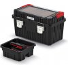 Prosperplast Heavy Box na náradie so zámkami 58,5 x 36 x 33,7 cm čierny KHVA603535BSM-S411