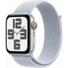 Apple Watch SE GPS + Cellular, 40mm stříbrné hliníkové pouzdro se sportovním páskem Blue Cloud
