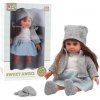 mamido Sweet Angel v modrých šatách s doplnkami 36 cm