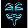 Neónové masky Anonymous - Modrá
