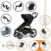 Set 11v1 Thule Urban Glide 4-wheel Black 2024+madlo+vanička Mid blue+príslušenstvo JOMK+Thule Maple Black+Thule Alfi+adaptéry