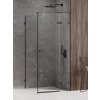 New Trendy Avexa Black sprchovací kút 110x100 cm štvorcová čierna matné/priehľadné sklo EXK-1836