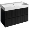 Sapho FILENA umývadlová skrinka 82x51,5x43cm, čierna mat strip FID1285BS