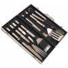 Riwall PRO RBBQ 7S SET 7-dielna sada grilovacie náradia v kufri, nerez