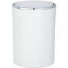 Plastový kúpeľňový kôš Wenko 5l biely