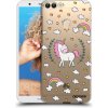 Picasee silikónový prehľadný obal pre Huawei P Smart - Unicorn hviezdne nebo