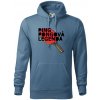 Ping Pongová legenda - Mikina pánska Cape s kapucňou - XL ( Denim )